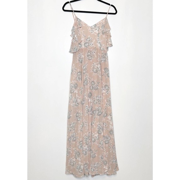Lovers & Friends Taylor Maxi Dress Floral Blush Pink Size 0 - Picture 3 of 10